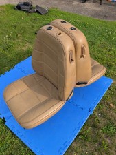 84-94 Jeep Cherokee Xj - Front Bucket Seat Seats Brown 4 Door Pair No Headrest