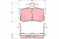 TRW Bremsbelagsatz Scheibenbremse GDB1169 FüR MG Rover 800 MGF TF XS RD MGR V8
