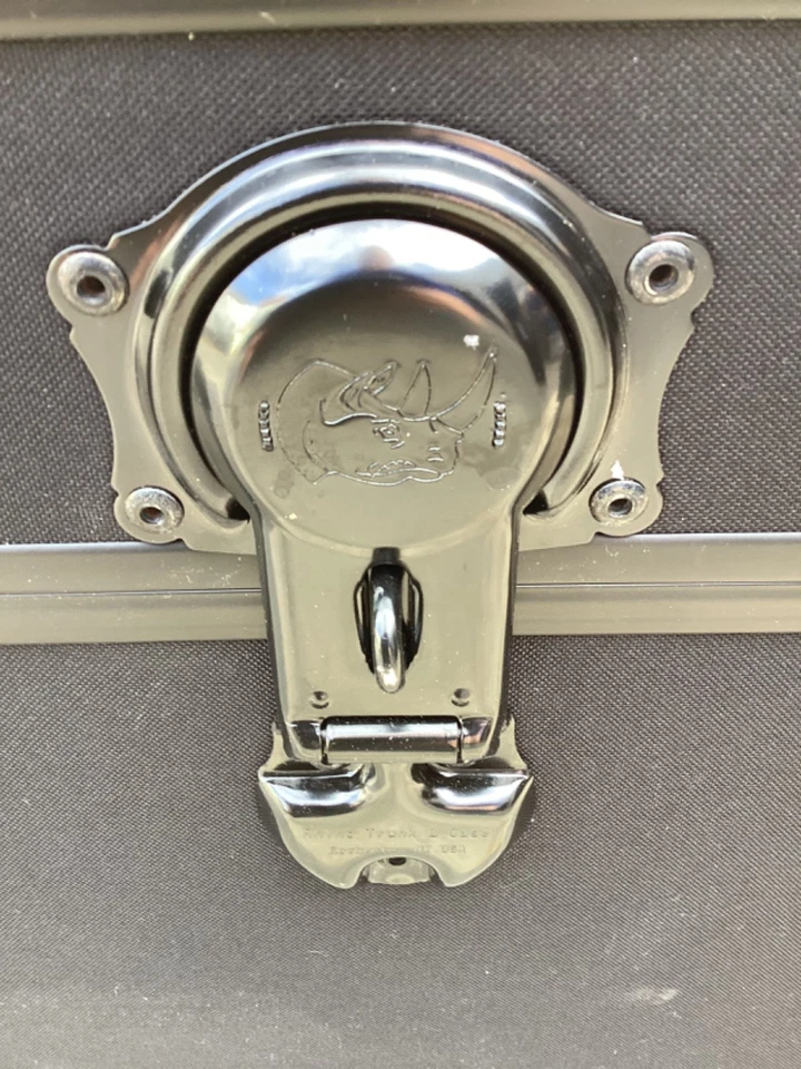 Rhino Storage Trunk Footlocker 32x18x14  Black With Black Hardware USA Made - Image 2 of 4