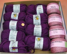 Confezione Lana Mista Uncinetto Filato Maglia -Filato Glitterato (n.5