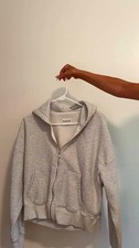 Abercrombie Fitch Soft A F Max Essentials Grey Zip Up Hoodie Size M