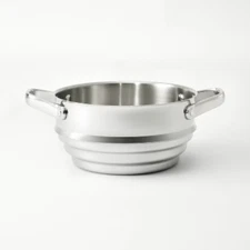 Stainless Steel Stock Pot Steamer Insert - Fits 1.5qt & 3qt Silver - Figmint
