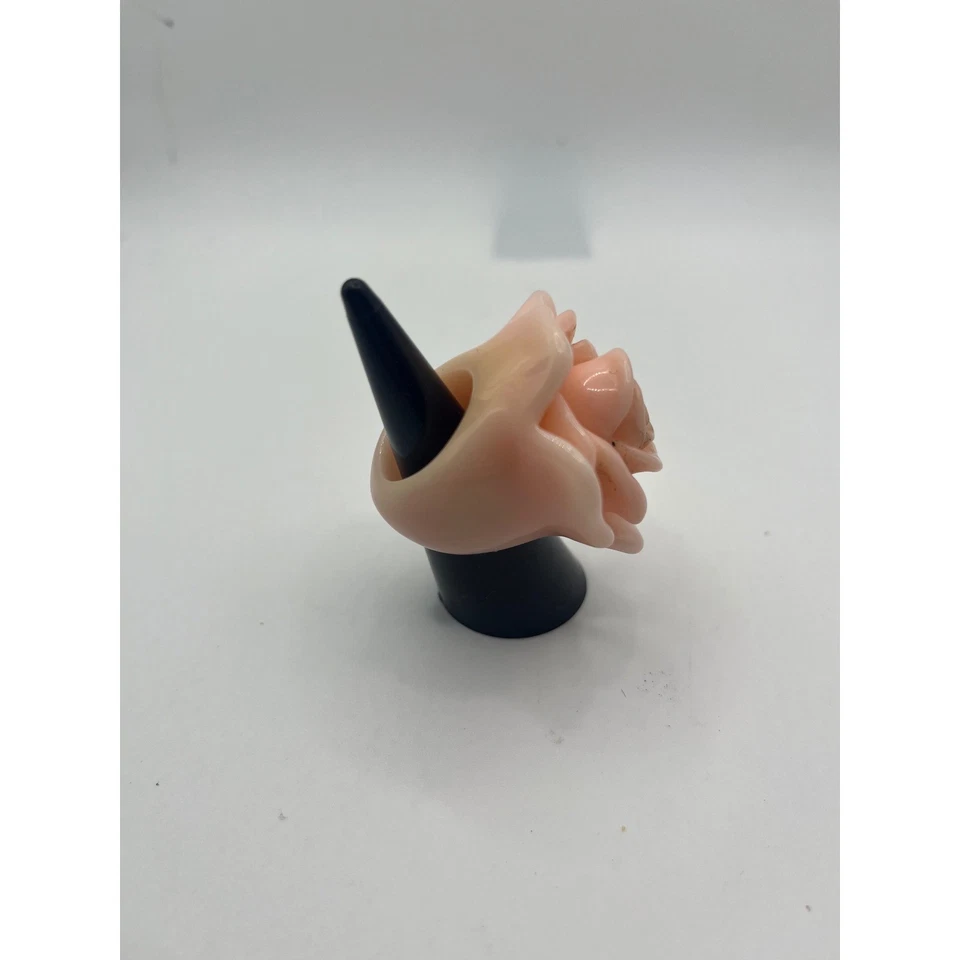 Anillo rosa Juicy Couture vintage flor melocotón joyería para mujer talla 6 Foto 2 de 4