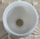 Vintage 10" White Milk Glass Hobnail Hurricane Lamp Chimney Shade 2.8-3" Fitter