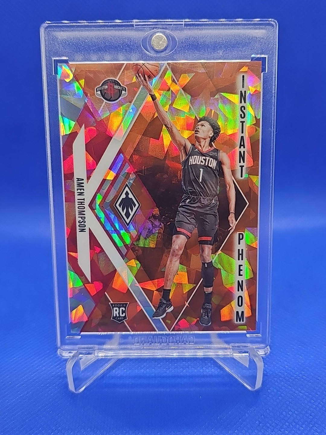 2023-24 Panini Phoenix - Amen Thompson #22 Instant Phenom Orange Ice /249 (RC)