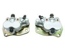 M MATI Front Left Right Brake Calipers  Pads for Yamaha Rhino 450 660 700 YXR...