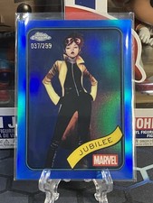 2025 Topps Chrome Marvel Blue Refractor 037/299 Jubilee #131