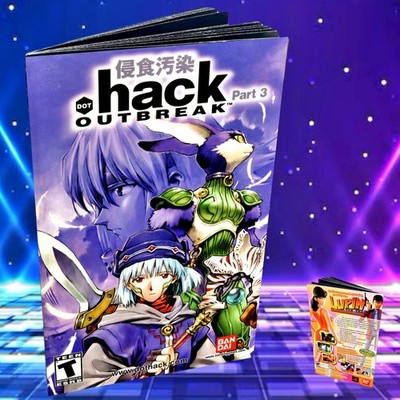 Replacement Manual for - Dot Hack Outbreak - Sony PS2 Instruction Booklet