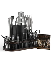 VEVOR Cocktail Shaker Set 23 Pcs Bartender Kit Stainless Steel Bar Tool Set