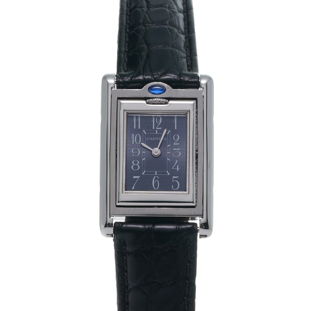 CARTIER Tank vasculant W1016830 Black/Noir Ladies Watches quartz