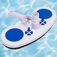 Pool Central 13.5IN Blue White Flexible Weighted In-Ground Pool Vacuum Head