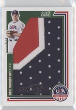2022 Panini USA Baseball Stars & Stripes Jersey Number 2/5 Oliver Santos a8r