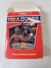 1990 NBA Hoops Collect-A-Books Series Michael Jordan Karl Malone + 12 Mini Books