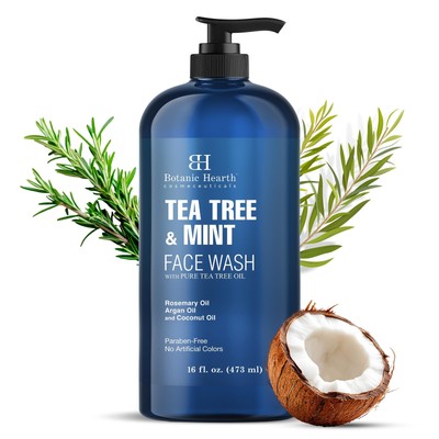 Tea Tree Face Wash With Mint | Acne Fighting, Premium, Hydrating Liquid Face ...