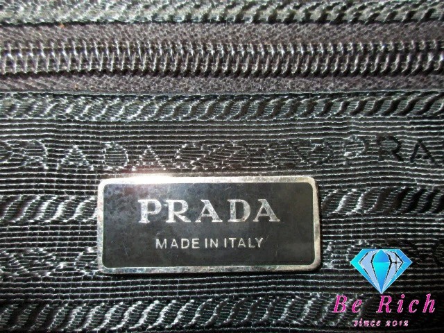 PRADA Shoulder Bag Pocono Black Nylon Logo Bag Shoulder Crossbody Men Women Used thumbnail 7