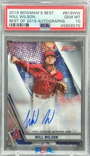 2019 Bowman's Best Of 2019 Autographs WILL WILSON #B19WW PSA 10