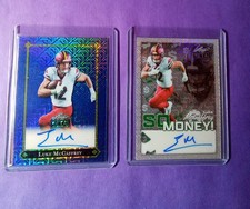 LUKE MCCAFFREY 2025 LEAF METAL DRAFT MOJO SO MONEY # 2/5 & BLUE MOJO # 3/4 AUTO!