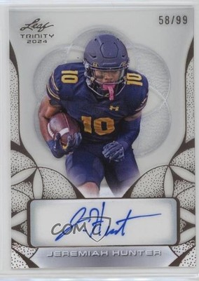 2024 Leaf Trinity Clear Bronze 58/99 Jeremiah Hunter #CA-JH1 Auto 1co7