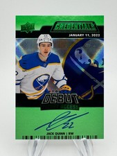 2022-23 Credentials JACK QUINN Debut Ticket Access Auto Green /25 #DTAAJQ