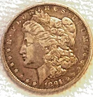 1891 O Morgan circulated w/great patina & eye appeal free shipping Sigma test+