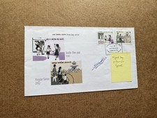 Nepal 2002 FDC +Societal Message Definitives #716-17 + Matched Cachet +Signed