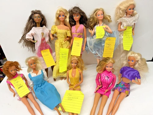 Vintage Barbie's Christie Theresa Malibu Magic Curl? Superstar Barbie Outfits