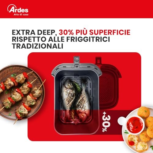 (TG. 5 L) Ardes ARFRYA10L INFINITY – Friggitrice ad aria sottile XL da 5 litri foto 4
