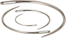 4Pcs Curved Leather Sewing Needles,Heavy Duty for Weaving and Crafts, Sewing Ne