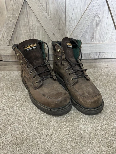 Carolina Boots Men 10 D Brown Leather