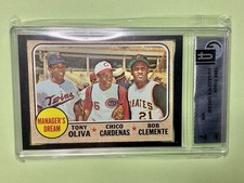1968 Topps Manager's Dream (Oliva Cardenas Clemente) #480 GAI 7 NM