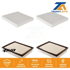 Air Cabin Filters (4 Total) Kit For GMC Chevrolet Sierra 1500 Silverado 2500 HD