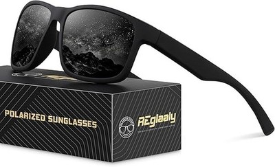 Gafas de Sol para Hombre Polarizadas HD Lentes para Conducir Proteccion UV Negro