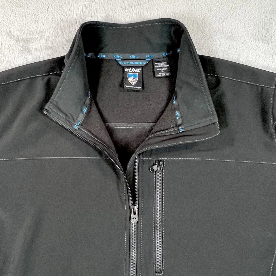 Kuhl Jacket Mens XL Black Impakt Softshell Full-Zip Wind Water Resistent - Image 2 of 4
