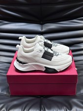 VALENTINO GARAVANI Knit Runner Sneakers White Black EU 38-45 New