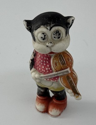 Vintage  3.25'' Bimbo Violin Betty Boop Pup Ceramic Figurine Fleischer Studios