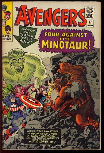 Avengers #17 Nice Silver Age Hulk Superhero Vintage Marvel Coimc 1965 VG