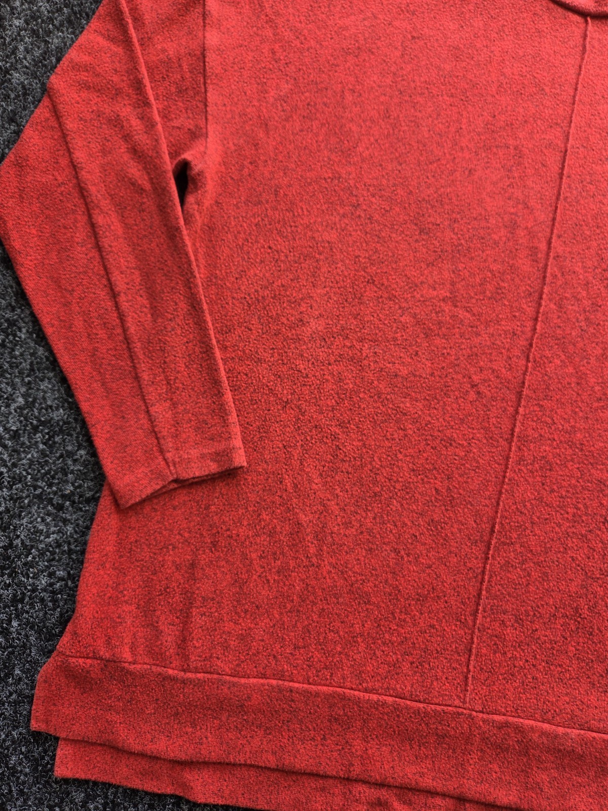 Red Long Sleeve Jumper with Pocket Detail Women’s Size 12 image 6