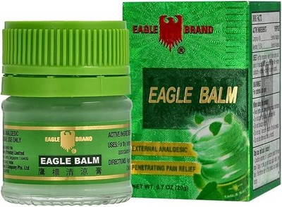 3 X 19.8g  Eagle Brand Green Balm  External Analgesic Penetrating Pain Relief...