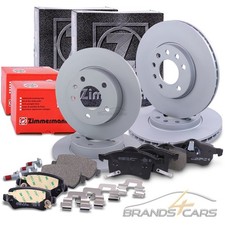 ZIMMERMANN BREMSSCHEIBEN +BELÄGE VORNE+HINTEN FÜR OPEL ASTRA G ZAFIRA A