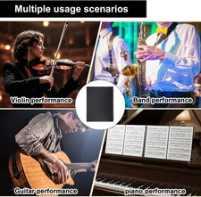 4 Pages Expand Sheet Music Folder Spiral Sheet Musics Binder Allow Annotations