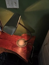 Vtg Retro Industrial Adjustable Gooseneck Table Desk Piano Lamp Cannon Products