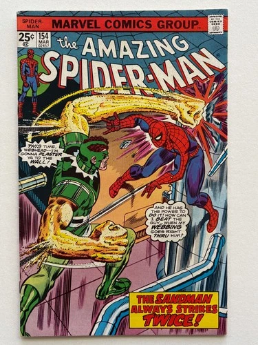 Amazing Spider-Man #154 (1976) Sandman Marvel Comics MVS intact FN/VF range