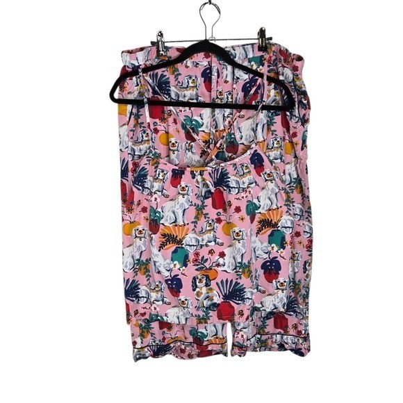 Printfresh Good Dog King Charles Spaniel Cami Cropped  Pajama Set Sold Out Htf image 5
