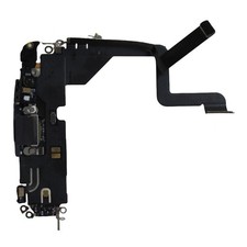 Black OEM Charging Port Dock Mic Flex Replacement For iphone 14pro
