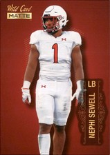 2022 Wild Card Matte #MB-89 Nephi Sewell Red