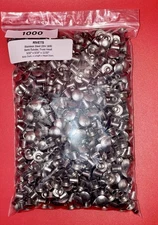 RIVETS - 1000 pcs - STAINLESS STEEL 304 Truss Head Semi-Tubular 5/32”W x 5/16”L