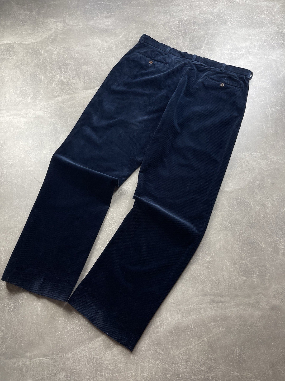 Polo Ralph Lauren Navy Blue Luxury Preston Fit Corduroy Pants Size 38/32