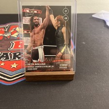 2019 Topps Now WWE #34 Seth Rollins Becky Lynch Stomping Grounds