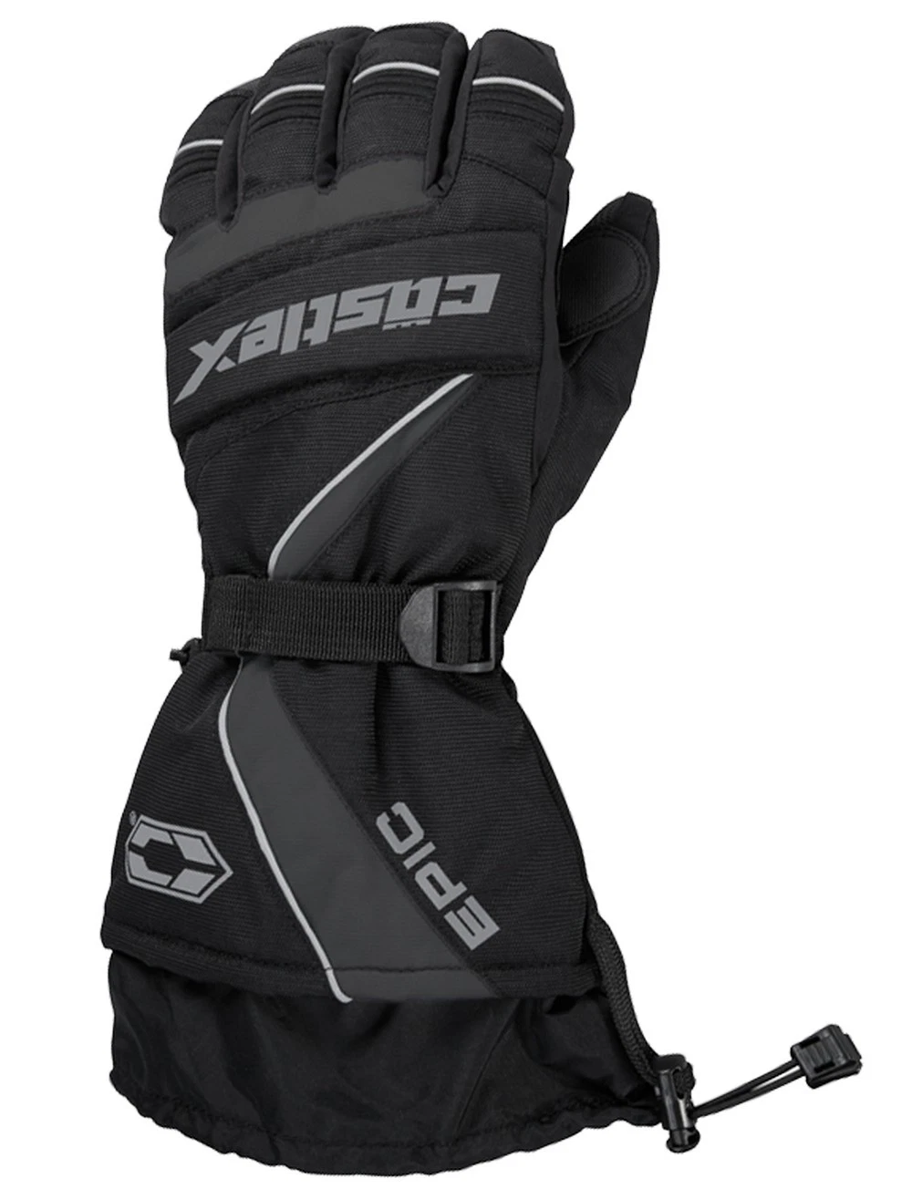 Castle X Epic Mens Snowmobile Gloves Gray SM