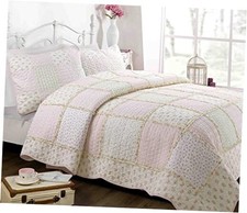 Floral Light Pink True Patchwork 100 Cotton Girl Twin 2 Piece Sweet Peach